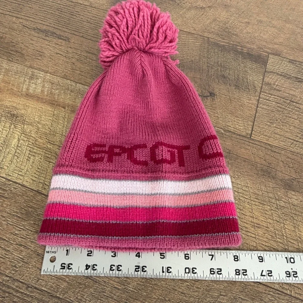 Vintage Walt Disney Productions EPCOT‎ Center Pink Knit Beanie